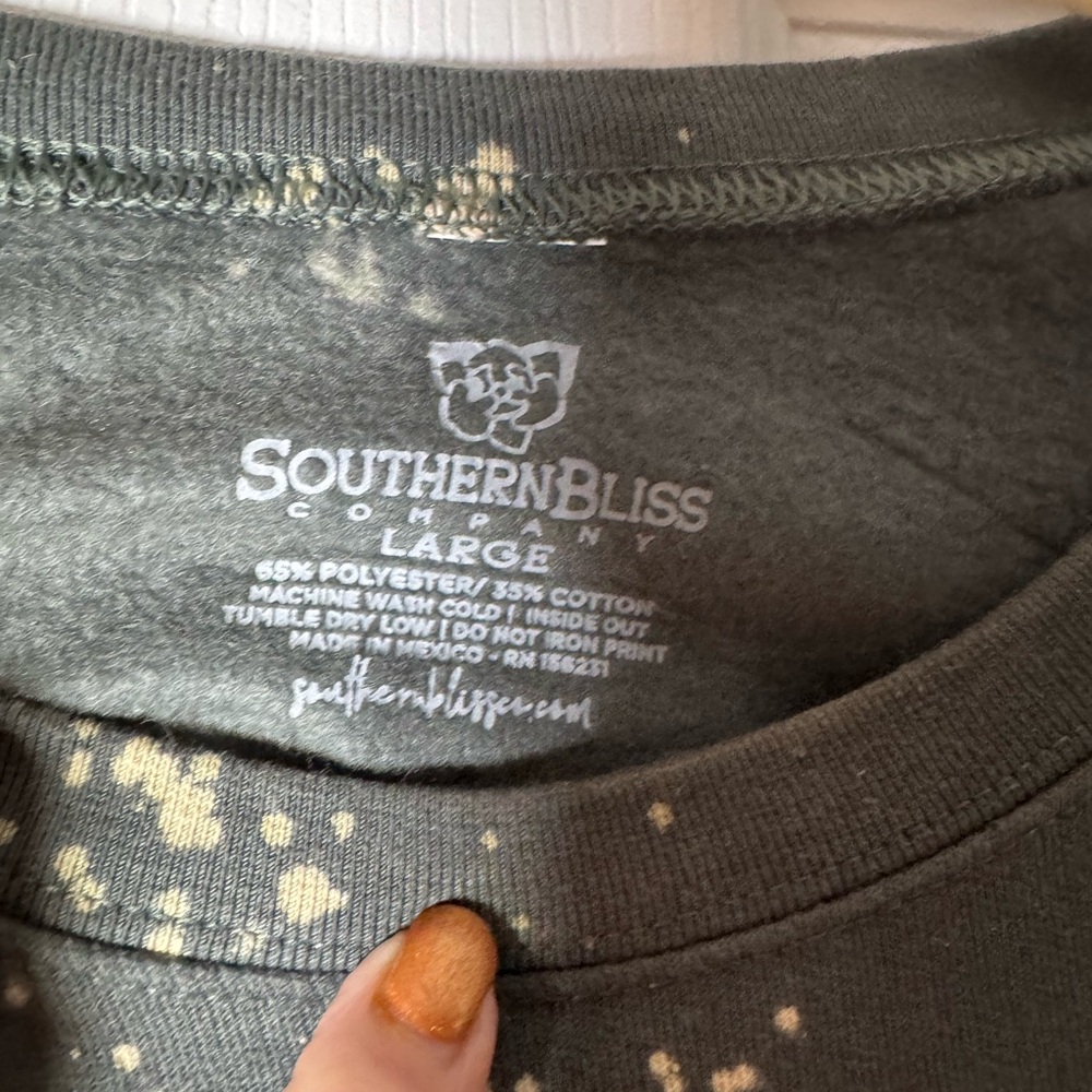 Southern Bliss BLEACHED SWEATSHIRT SOULSHINE Size L - Picture 3 of 9